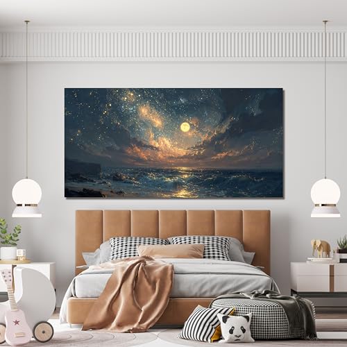 Oversized Wall Art Decor Gold Boho Canvas Art Wall Decor For Living Room