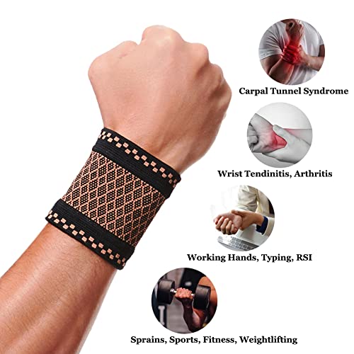 Copper Wrist Compression Brace