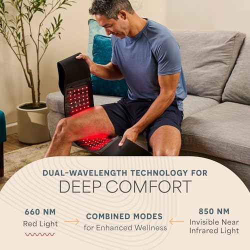 Allevared Pro Red Light Therapy Belt with Pulse Modes & Vibration