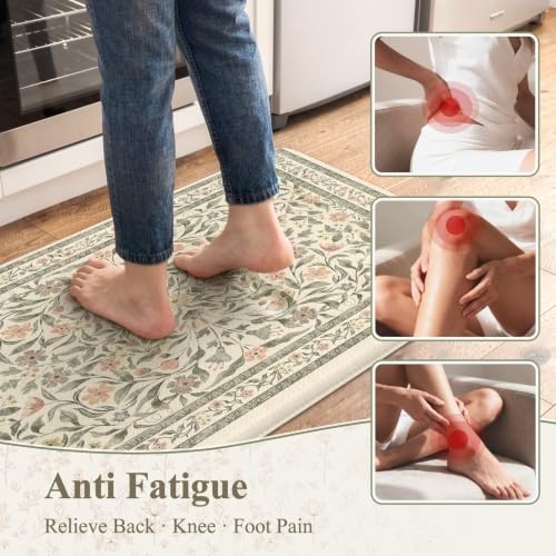 Kitchen Mats Cushioned Anti Fatigue Kitchen Rugs and Mats