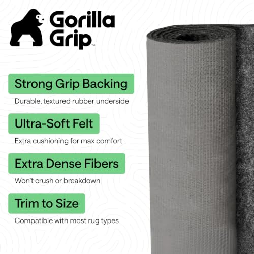Felt Rug Pad for Hardwood Floors with Rubber Backing