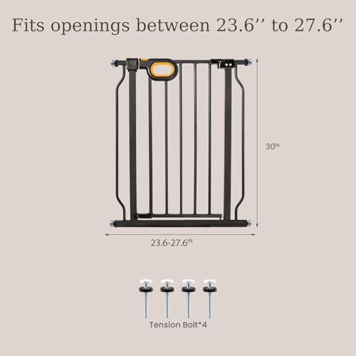 Baby Gate with Door for Stairs Doorways