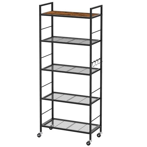 Metal Storage Rack with Industrial Wheels