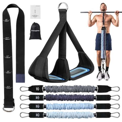 Pull Up Assistance Bands with Foot Support Pedal