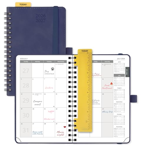 2026 2027 Monthly Planne 18 Month Calendar Agenda with Expense Tracker
