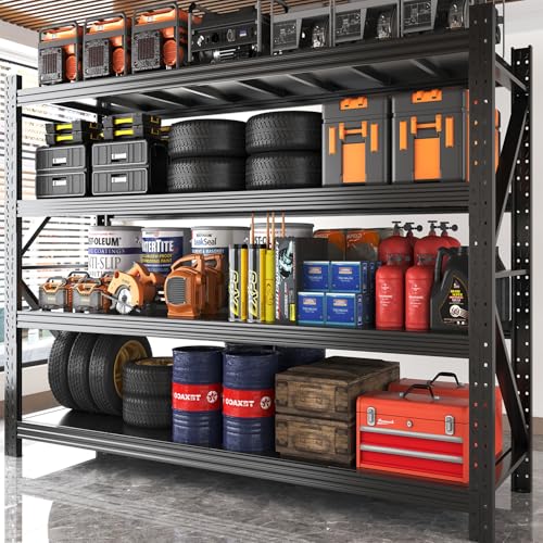 Storage Shelves with Pegboard
