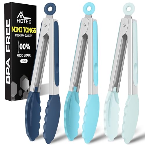 Mini Silicone Kitchen Tongs for Cooking