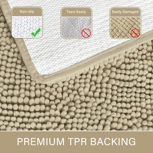Luxury Bathroom Rug Shaggy Bath Mat