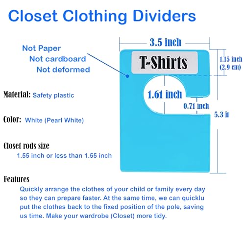 Colorful Closet dividers