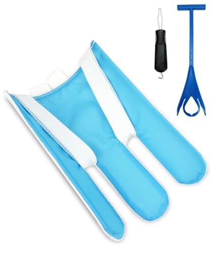 Sock Aids for Putting On Socks with Shoe Horn and Button Hook