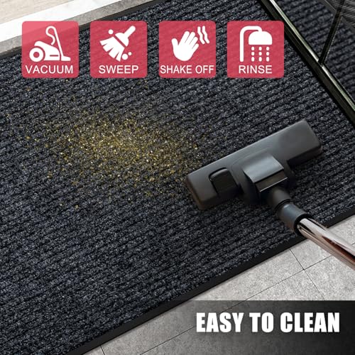 Door Mat Indoor Outdoor Entrance Mat to Trap Dirt and Moisture