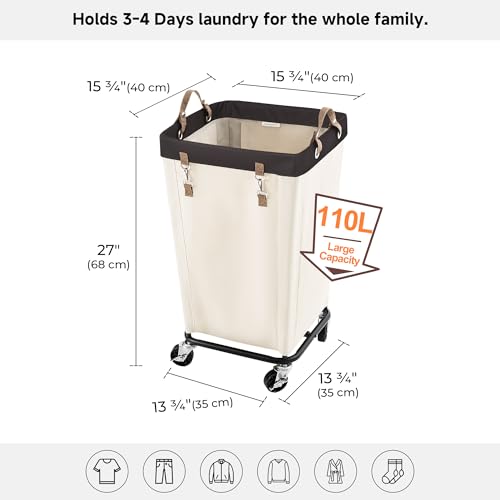 Laundry Hamper with Wheels