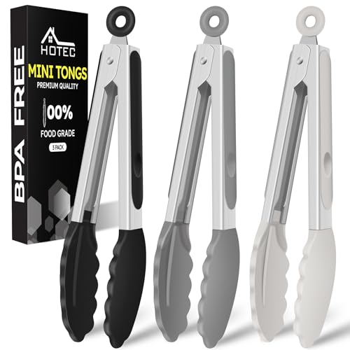 Mini Silicone Kitchen Tongs for Cooking