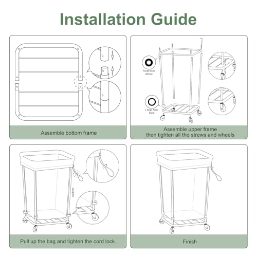 Laundry Hamper with Wheels