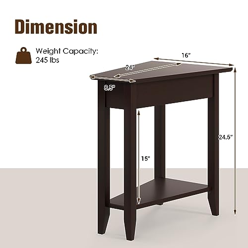 Wedge End Table