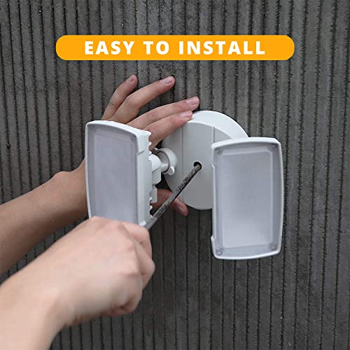 2 Pack 19W Dusk to Dawn LED Security Light Outdoor