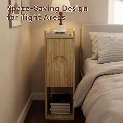 Narrow Nightstand Set of 2