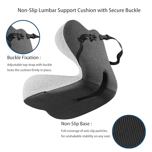 Seat Cushion Premium Ergonomic Memory Foam Car & Office Chair Seat Cushion