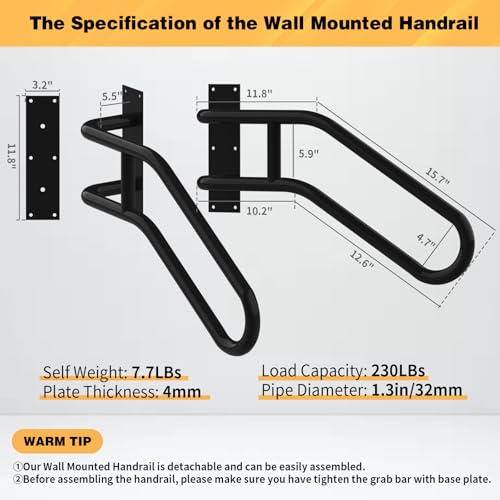 Wall Mount handrail for Outdoor Steps