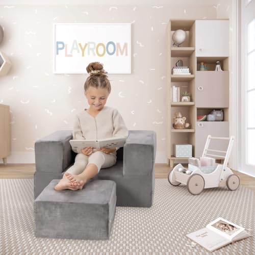 Kids Couch Modular Kids Sofa for Toddler and Baby Playroom