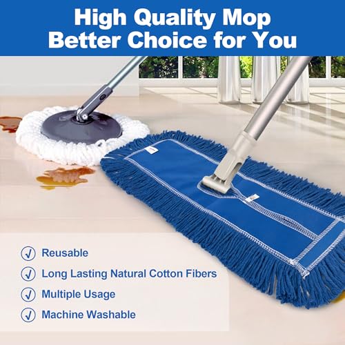 24 Inch Washable Dust Mop Heads