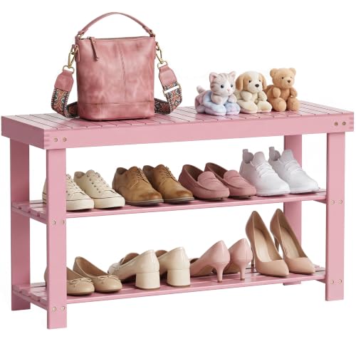 Bamboo Shoe Rack Bench