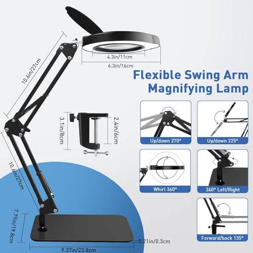 Magnifying Glass with Light and Stand
