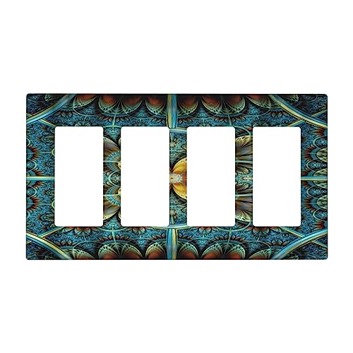 Outlet Covers Purple Rose Flower Rustic Wood Plank 1 Gang Duplex Light Switch Cover Plate Decorative Wall Plates Electrical Switchplate Receptacle Cover for Farmhouse Bathroom Decor