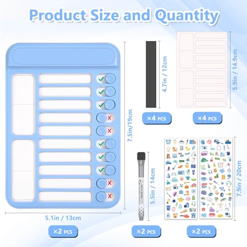 Dry Erase Chore Chart Chore Checklist Slider to Do List Board