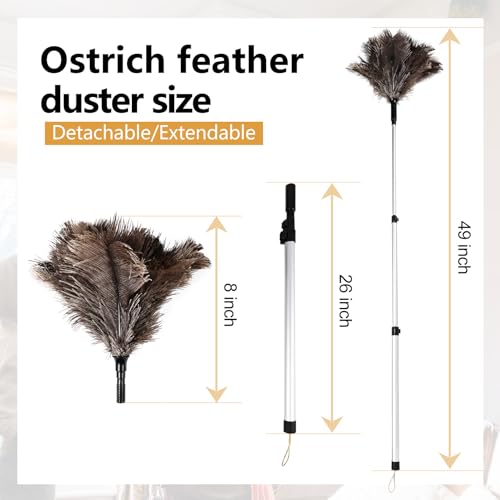 Extendable White Lambswool Duster