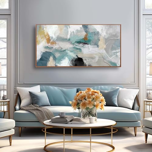 Green Wall Art Large Artwork Pink Wall Decor Abstract Wall Decorations Black Art White Flowers Paintings Plum Blossom Room Decor