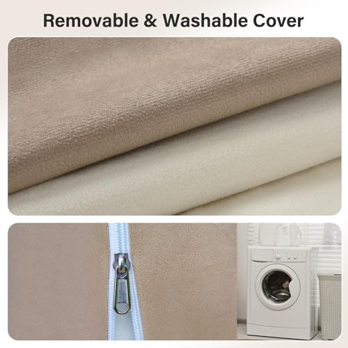 21" Reading Pillow for Bed with XL Side Pockets for Adults