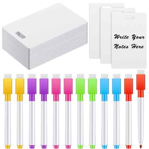 24 Packs Mini Dry Erase Board