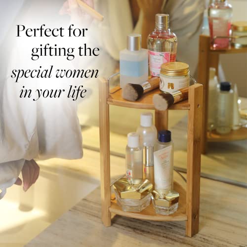Bamboo Shower Corner Caddy