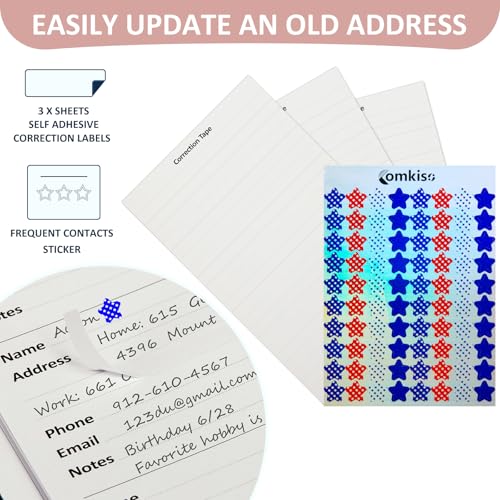 Address Book with Individual Alphabetical Tabs Laminated
