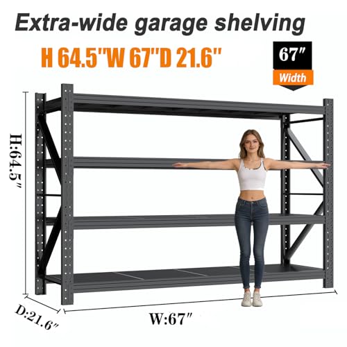 Storage Shelves with Pegboard