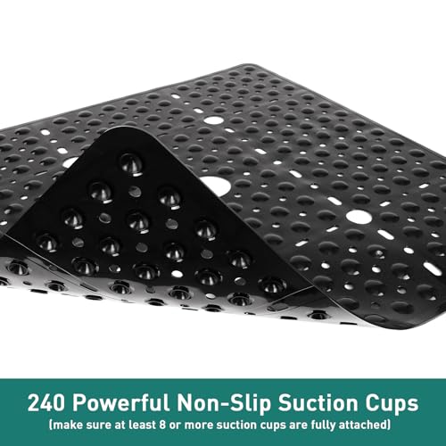 Large Square Shower Mat Non Slip 27 x 27 Inch