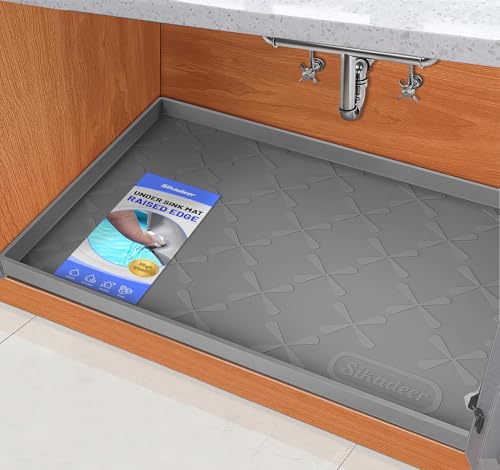 Waterproof Under Sink Mat Silicone Kitchen Cabinet Liner