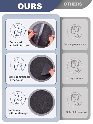 Round Non Slip Bathtub Stickers with Scraper