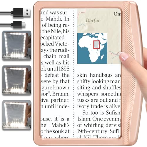 Rechargeable Magnifying Glass with Light
