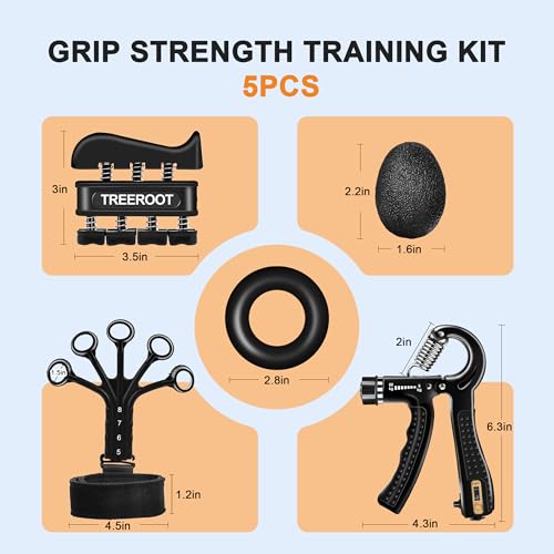 5PCS Grip Strength Trainer Kits