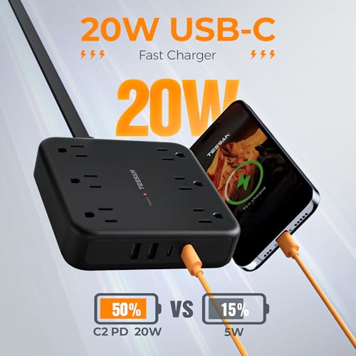 2100J Surge Protector Power Strip