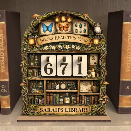 Personalized Books Read This Year Counter