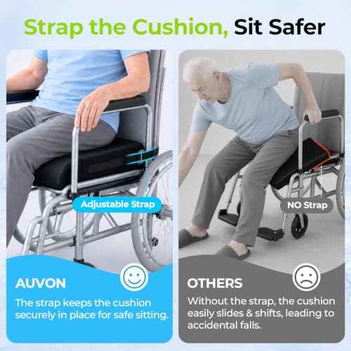 Gel Wheelchair Seat Cushion with Waterproof Cover