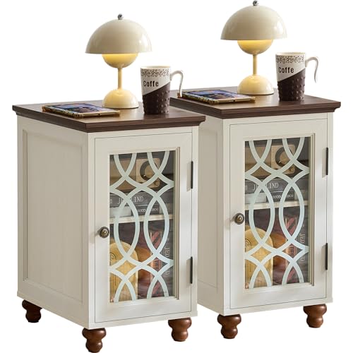Narrow Side Table with Charging Station