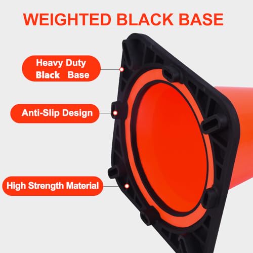 Traffic Safety Cones Orange Cones Construction Cone for Road Parking & Driveway