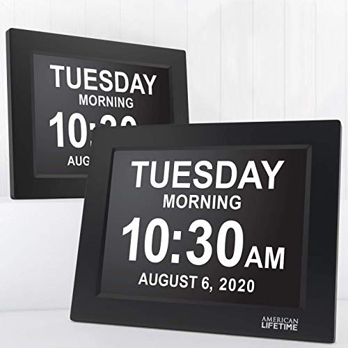 Day Clock Large Digital Display with Date and Day of The Week