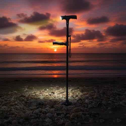 Walking Cane with Light & Alarm