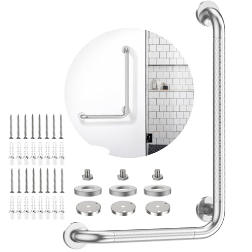 L Shaped Bathroom Grab Bars