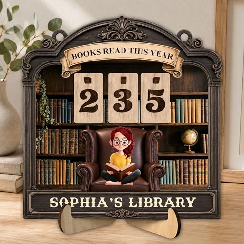 Personalized Books Read This Year Counter